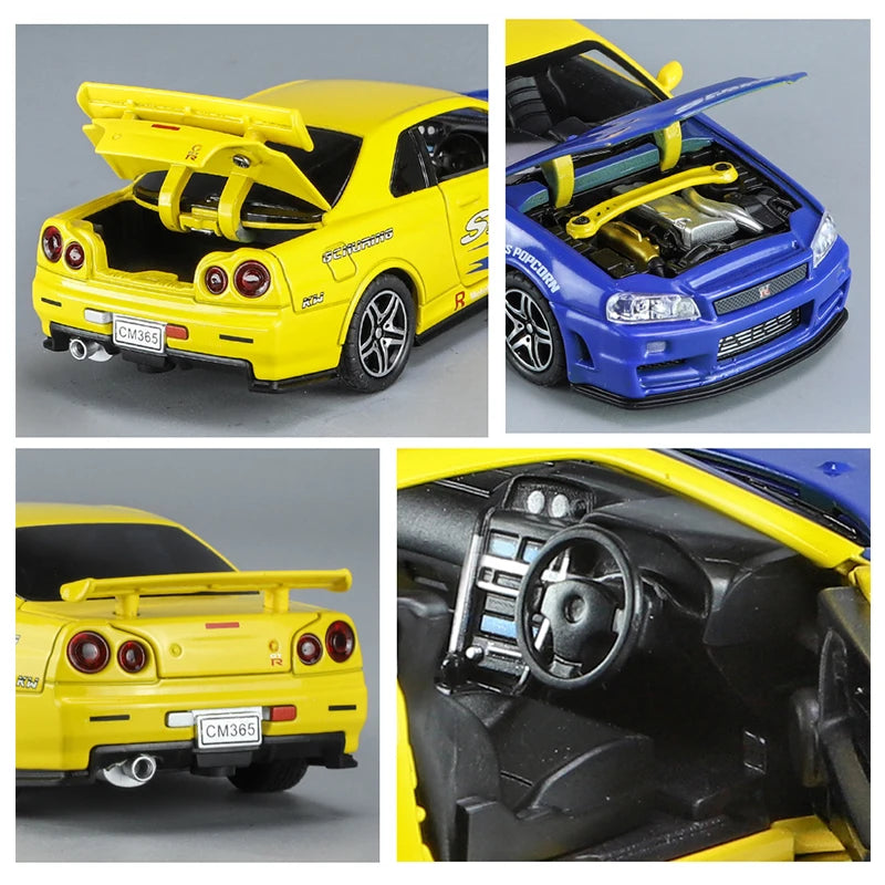 Nissan GTR R34 SKYLINE leksaksbil