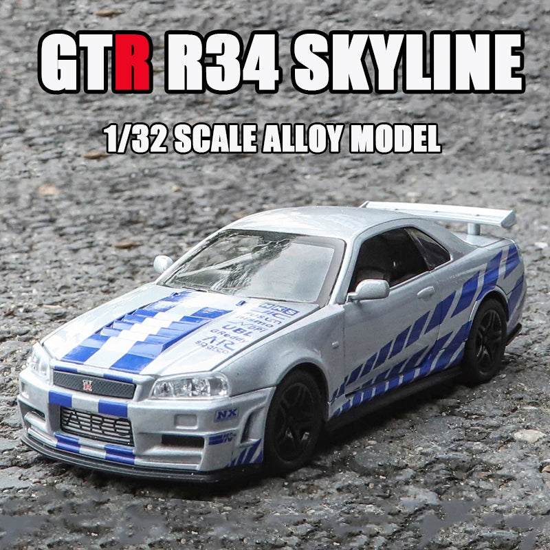 Nissan GTR R34 SKYLINE leksaksbil